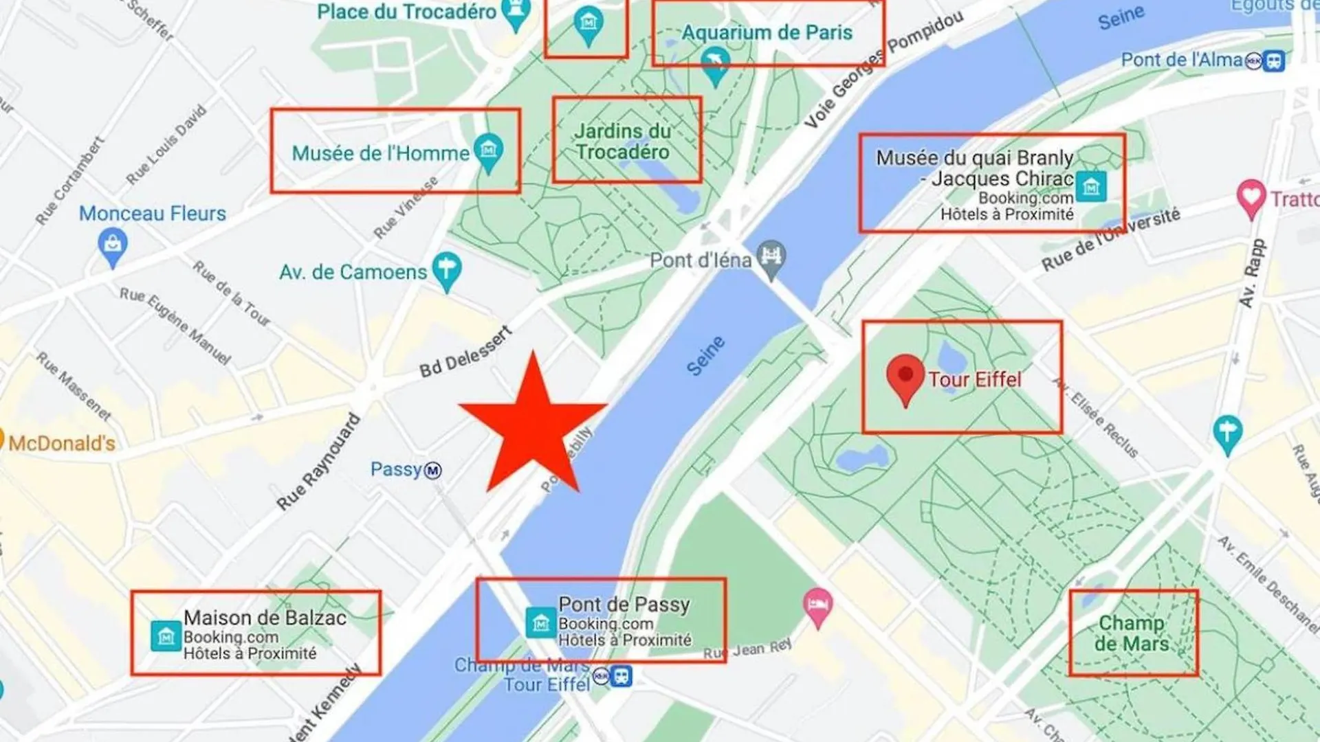 The Eiffel Tower And Seine Views With Balcony - Cityapartmentstay Lägenhet *